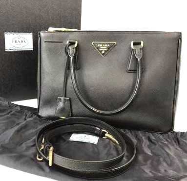 プラダ買取　ガレリア　サフィアーノ　BN1801　バッグ